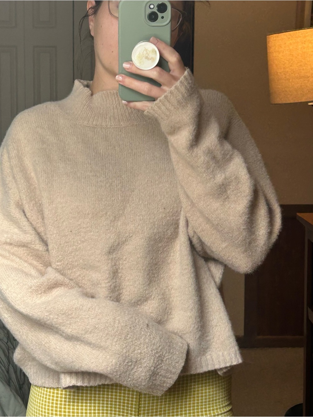 Sincerely Jules Cozy Cream Mock Neck Sweater